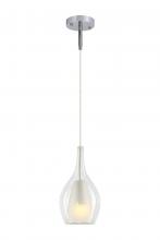 Matteo Lighting C37501CHCL - Jericho Black and Chrome Pendant