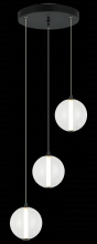 Matteo Lighting C69603MBCL - Belange Matte Black Pendant