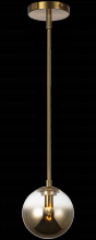 Matteo Lighting C70701AGAG - Averley Aged Gold Brass Pendant