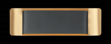 Matteo Lighting S10518MBAG - Kumilo Matte Black + Aged Gold Brass Wall Sconce