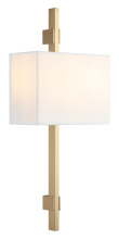 Matteo Lighting S13702AG - Badgley Aged Gold Brass Wall Sconce