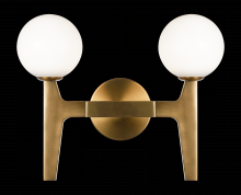 Matteo Lighting W34902AGOP - Scriben Aged Gold Brass Wall Sconce