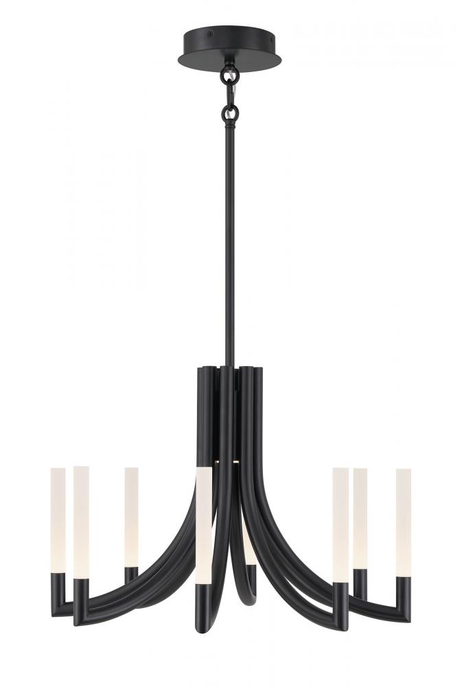 Olette-Chandelier-8Lt-24In-BK-Fr
