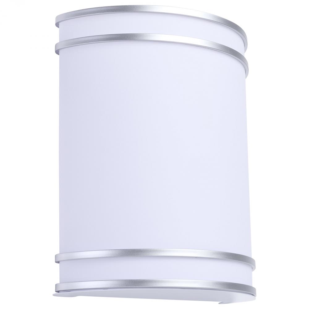 Glamour; LED Wall Sconce; Brushed Nickel Finish; 27K/3K/35K/4K/5K CCT Selectable