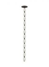 Visual Comfort & Co. Modern Collection 700CLR36BZ-LED927S - Sean Lavin Collier 1-light dimmable LED pendant with dark bronze finish and crystal shade