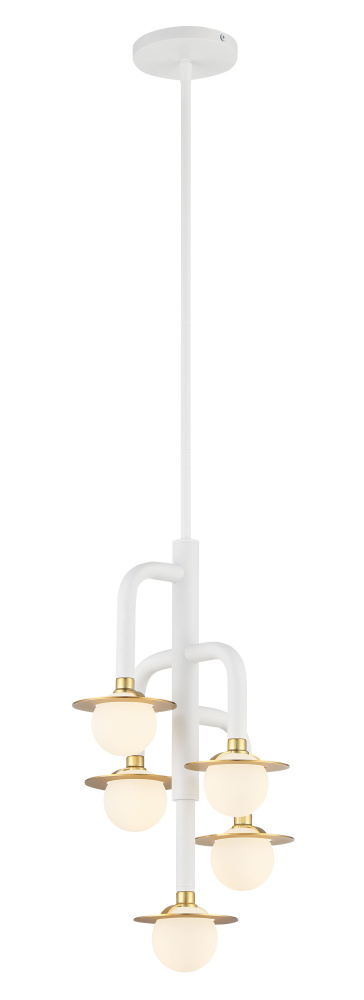 Tubular - 5 Light Chandelier