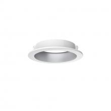 Dals DRR4-TRIM-SBA - 4" clip on trip with white outer trim and Sandblasted aluminum interior