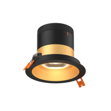 Dals RC04-CC-20-RGGD-TBK - 4in Modular Downlight, 5CCT, 20 degree Beam Angle, Regressed, Gold, Black Trim