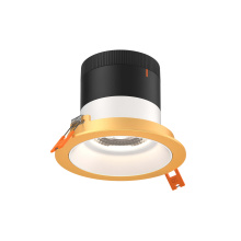 Dals RC04-CC-20-RGWH-TGD - 4in Modular Downlight, 5CCT, 20 degree Beam Angle, Regressed, White, Gold Trim
