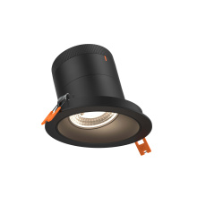 Dals RC04-CC-20-SLBK-TBK - 4in Modular Downlight, 5CCT, 20 degree Beam Angle, Slope Ceiling, Black, Black Trim