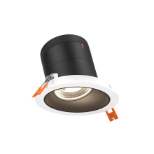 Dals RC04-CC-20-SLBK-TWH - 4in Modular Downlight, 5CCT, 20 degree Beam Angle, Slope Ceiling, Black, White Trim