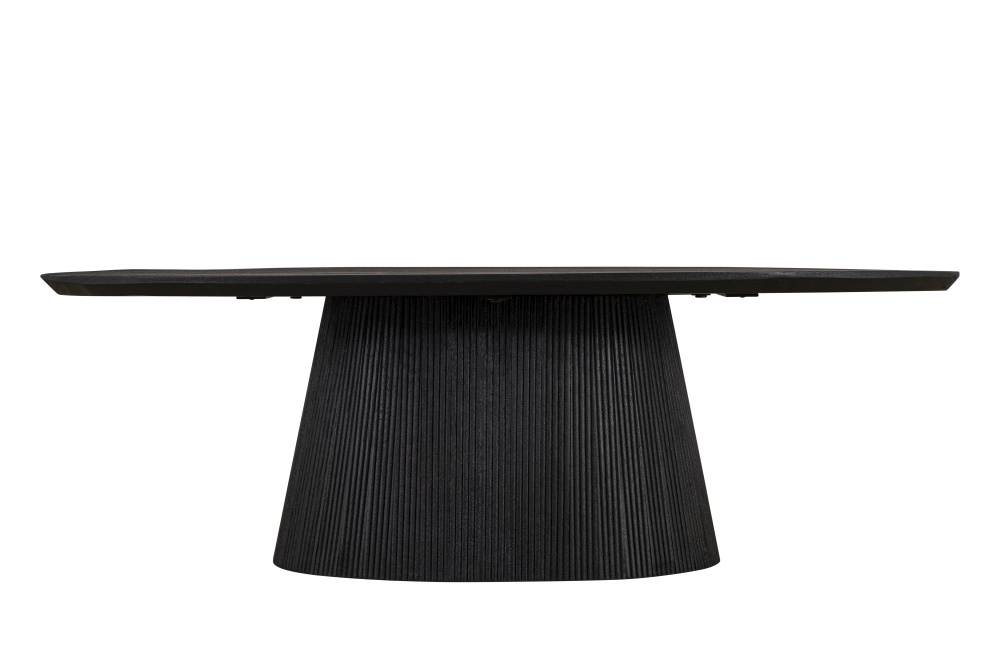 MADHY Black Oval Coffee Table