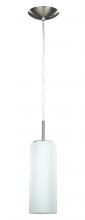 Canarm IPL379A01BPT - Toni, 1 Lt Cord Pendant, Flat Opal Glass, 100W Type A, 4 3/4" W x 63" H